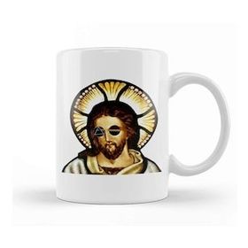 Humuts Porselen Beyaz Dark Side Of Jesus Kupa Bardak