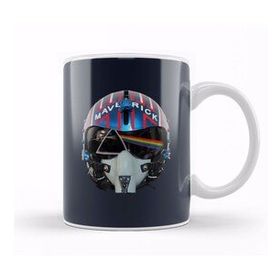 Humuts Porselen Beyaz Dark Side Of The Maverick Helmet Top Gun Kupa Bardak