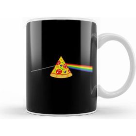 Humuts Porselen Beyaz Dark Side Of The Pizza Kupa Bardak
