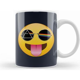 Humuts Porselen Beyaz Dark Side Of The Sticking Out Tongue Emoji Kupa Bardak