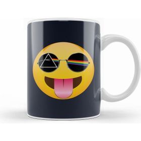 Humuts Porselen Beyaz Dark Side Of The Sticking Out Tongue Emoji Kupa Bardak