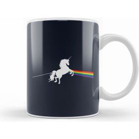 Humuts Porselen Beyaz Dark Side Of The Unicorn Pink Floyd Mix Kupa Bardak