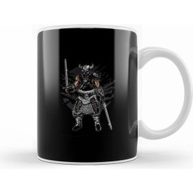 Humuts Porselen Beyaz Dark Viking And Swords Motif Kupa Bardak