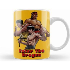 Humuts Porselen Beyaz Enter The Dragon Kupa Bardak