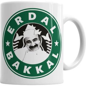 Humuts Porselen Beyaz Erdal Bakkal Kupa Bardak