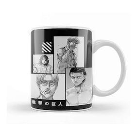 Humuts Porselen Beyaz Eren And Zeke Yeager Attack On Titan Kupa Bardak