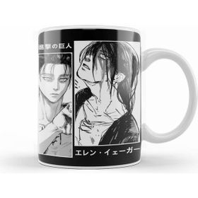 Humuts Porselen Beyaz Eren Jaeger Attack On Titan Kupa Bardak
