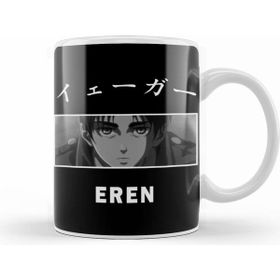 Humuts Porselen Beyaz Eren Yeager Shingeki No Kyojin Eren Yeager Attack On Titan Kupa Bardak