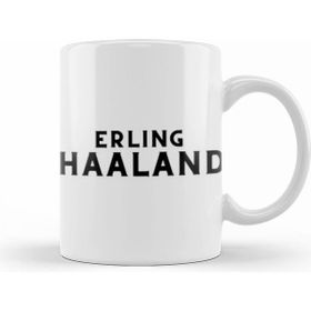 Humuts Porselen Beyaz Erling Haaland Kupa Bardak