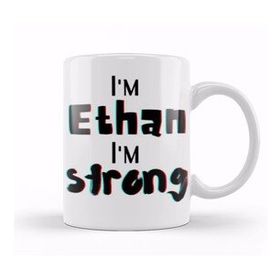 Humuts Porselen Beyaz Ethan Name Personalized Custom Vintage Retro Rainbow Design Gift Baby Gift For Him Kupa Bardak