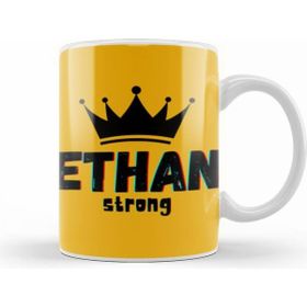 Humuts Porselen Beyaz Ethan Name Personalized Custom Vintage Retro Rainbow Design Gift Baby Gift For Him Kupa Bardak