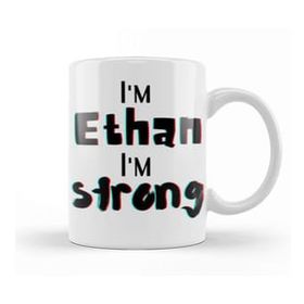 Humuts Porselen Beyaz Ethan Name Personalized Custom Vintage Retro Rainbow Design Gift Baby Gift For Him Kupa Bardak