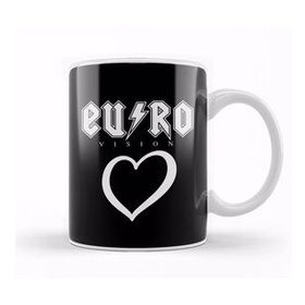 Humuts Porselen Beyaz Eurovision Acdc Kupa Bardak