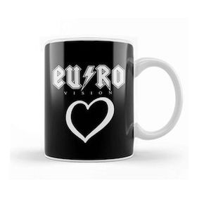Humuts Porselen Beyaz Eurovision Acdc Kupa Bardak