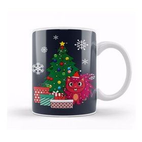 Humuts Porselen Beyaz Flaky Around The Christmas Tree Happy Tree Friends Kupa Bardak