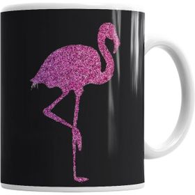 Humuts Porselen Beyaz Flamingo Kupa Bardak
