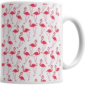 Humuts Porselen Beyaz Flamingo Kupa Bardak