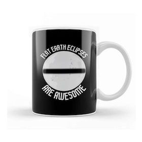 Humuts Porselen Beyaz Flat Earth Eclipses Are Awesome Kupa Bardak