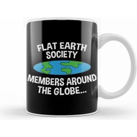 Humuts Porselen Beyaz Flat Earth Society Members Around The Globe Kupa Bardak