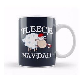 Humuts Porselen Beyaz Fleece Navidad Christmas Sheep Kupa Bardak