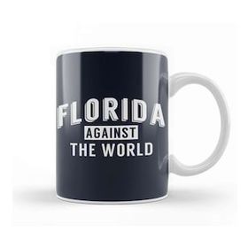 Humuts Porselen Beyaz Florida Against The World Angsty Slogan Kupa Bardak