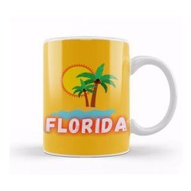 Humuts Porselen Beyaz Florida Love Gift Kupa Bardak