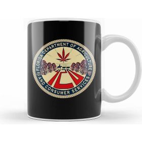 Humuts Porselen Beyaz Florida Medical Marijuana Kupa Bardak