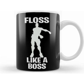 Humuts Porselen Beyaz Floss Lıke A Boss Kupa Bardak