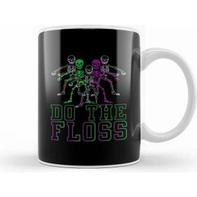 Humuts Porselen Beyaz Flossing Do The Floss Skeletons Kupa Bardak