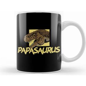 Humuts Porselen Beyaz Funny Papasaurus Rex T Rex Father S Day Dinosaur Kupa Bardak