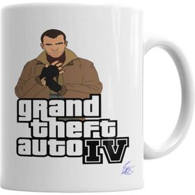 Humuts Porselen Beyaz Gta Iv Kupa Bardak