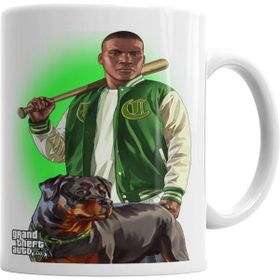 Humuts Porselen Beyaz Gta V Franklin Clinton E Chop Kupa Bardak