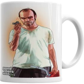 Humuts Porselen Beyaz Gta V Trevor Philips Kupa Bardak