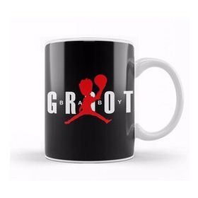 Humuts Porselen Beyaz Guardians Of The Galaxy Baby Groot Air Jordan Kupa Bardak