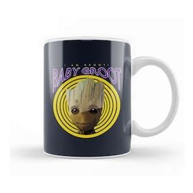 Humuts Porselen Beyaz Guardians Of The Galaxy Baby Groot I Am Retro Groot Kupa Bardak
