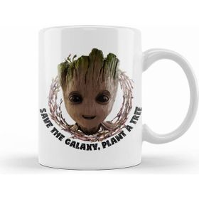 Humuts Porselen Beyaz Guardians Of The Galaxy Baby Groot Save The Galaxy Kupa Bardak