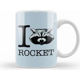 Humuts Porselen Beyaz Guardians Of The Galaxy I Heart Rocket Raccoon Kupa Bardak