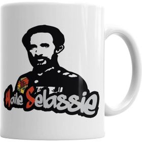 Humuts Porselen Beyaz Haile Selassie Kupa Bardak