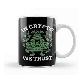 Humuts Porselen Beyaz In Crypto We Trust Bitcoin Cryptocurrency Kupa Bardak