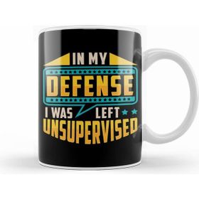Humuts Porselen Beyaz In My Defense I Was Left Unsupervised Troublemaker Kupa Bardak