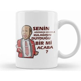 Humuts Porselen Beyaz Incinmişsin Dedi Kupa Bardak