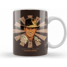 Humuts Porselen Beyaz Indiana Jones Retro Japanese Kupa Bardak