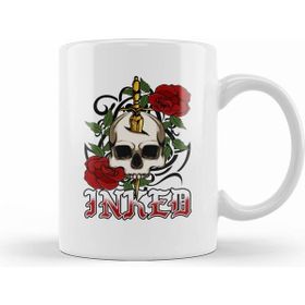 Humuts Porselen Beyaz Inked Awesome Tattoo Artist Lover Kupa Bardak