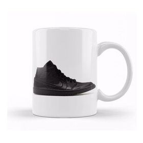 Humuts Porselen Beyaz Jordan 1 Mid Black Leather Kupa Bardak