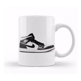 Humuts Porselen Beyaz Jordan 1 Mid Carbon Fiber Kupa Bardak