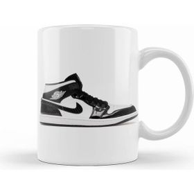 Humuts Porselen Beyaz Jordan 1 Mid Carbon Fiber Kupa Bardak