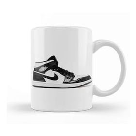 Humuts Porselen Beyaz Jordan 1 Mid Carbon Fiber Kupa Bardak