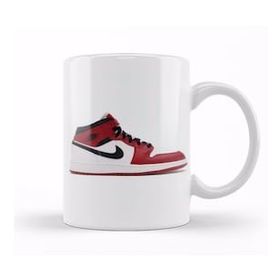 Humuts Porselen Beyaz Jordan 1 Mid Chicago Gs Kupa Bardak