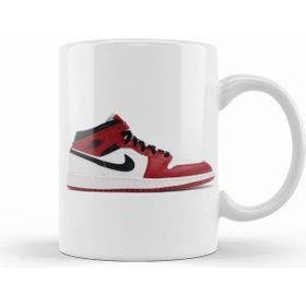 Humuts Porselen Beyaz Jordan 1 Mid Chicago Gs Kupa Bardak