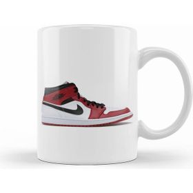 Humuts Porselen Beyaz Jordan 1 Mid Chicago Kupa Bardak